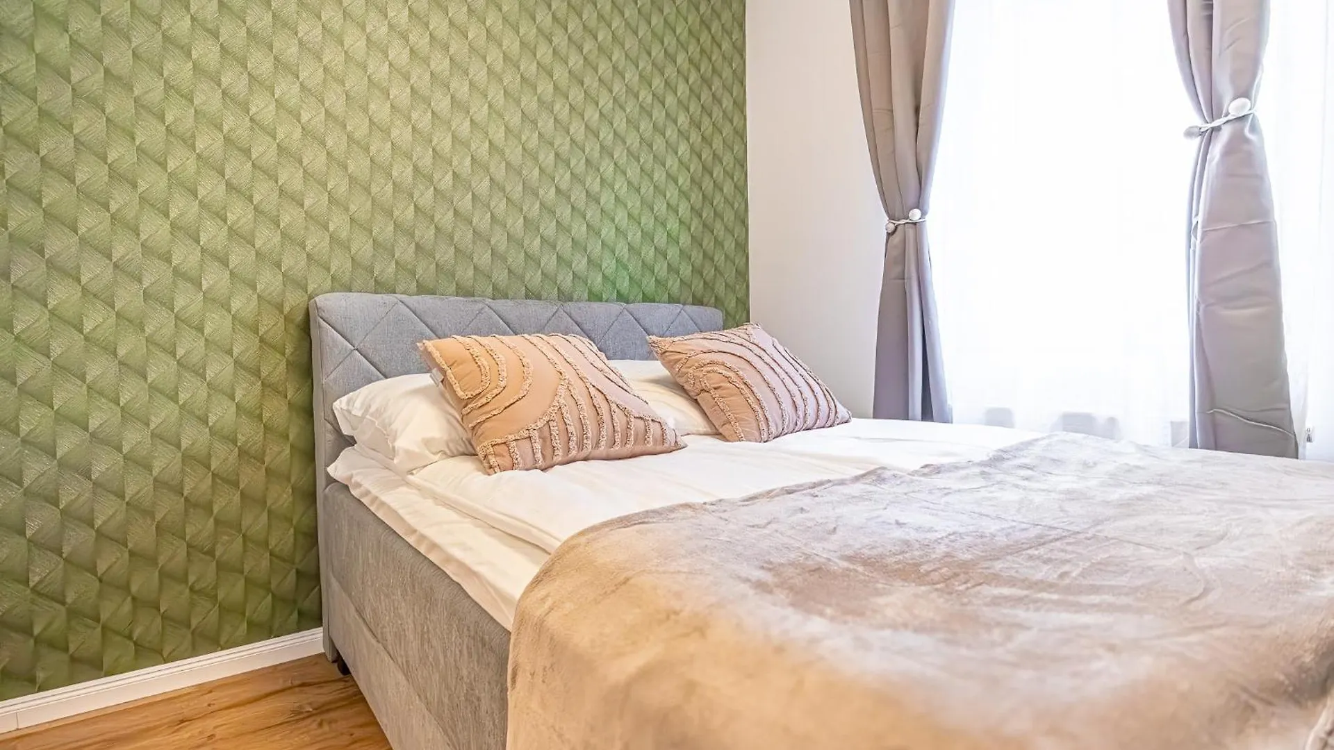 Charming 1Br And 1Lr Apt Modern Design Donaustadt Wiedeń 0*,