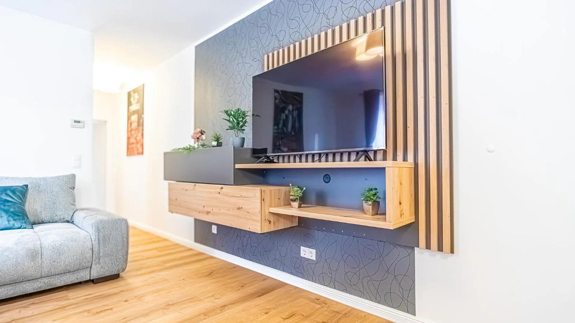 Charming 1Br And 1Lr Apt Modern Design Donaustadt Wiedeń Apartament