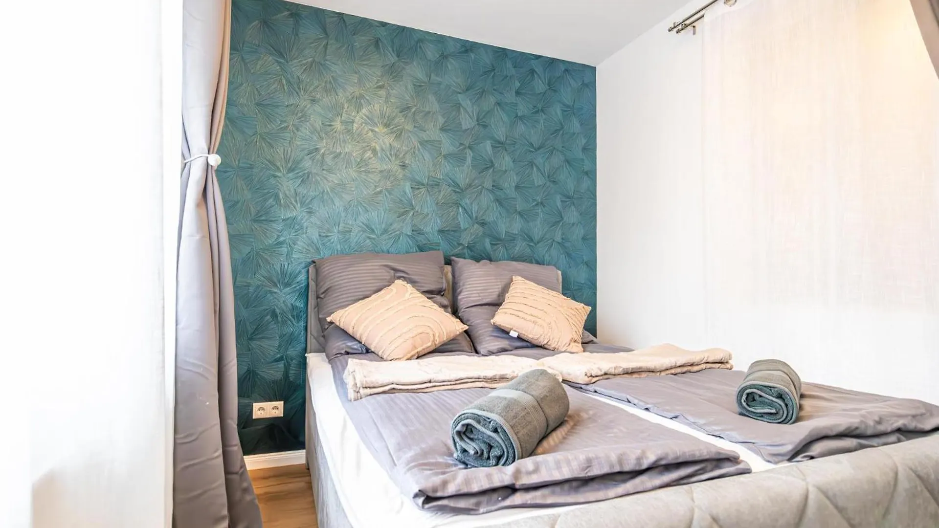Apartament Charming 1Br And 1Lr Apt Modern Design Donaustadt Wiedeń