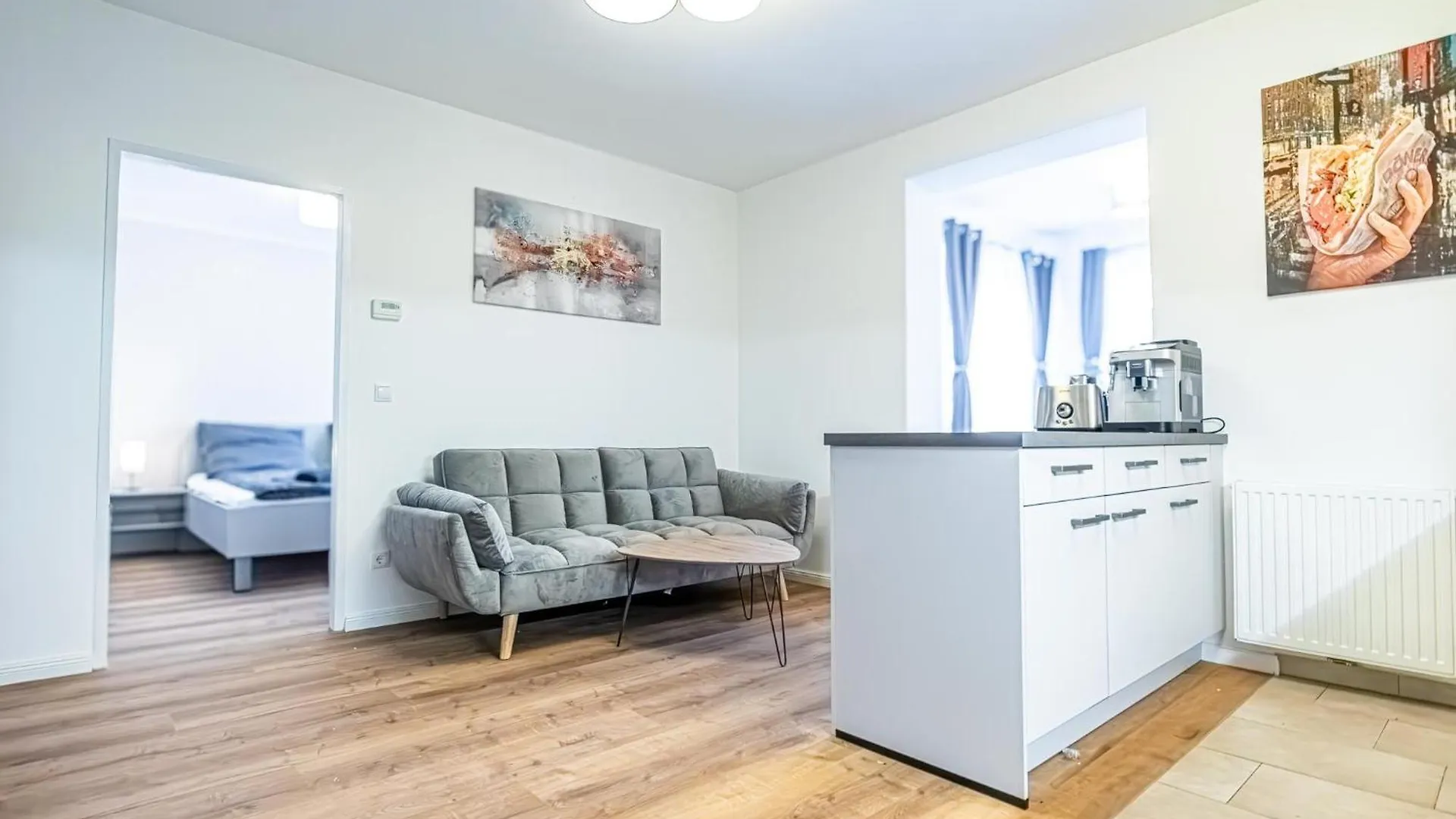 Charming 1Br And 1Lr Apt Modern Design Donaustadt Wiedeń Apartament