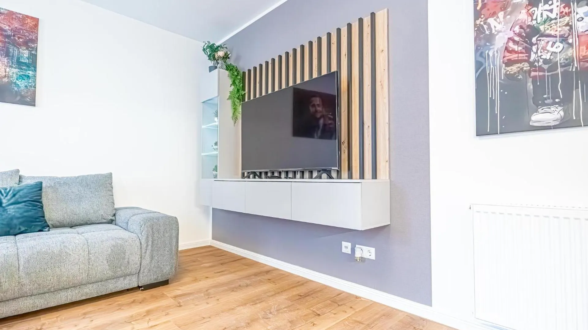 Apartament Charming 1Br And 1Lr Apt Modern Design Donaustadt Wiedeń