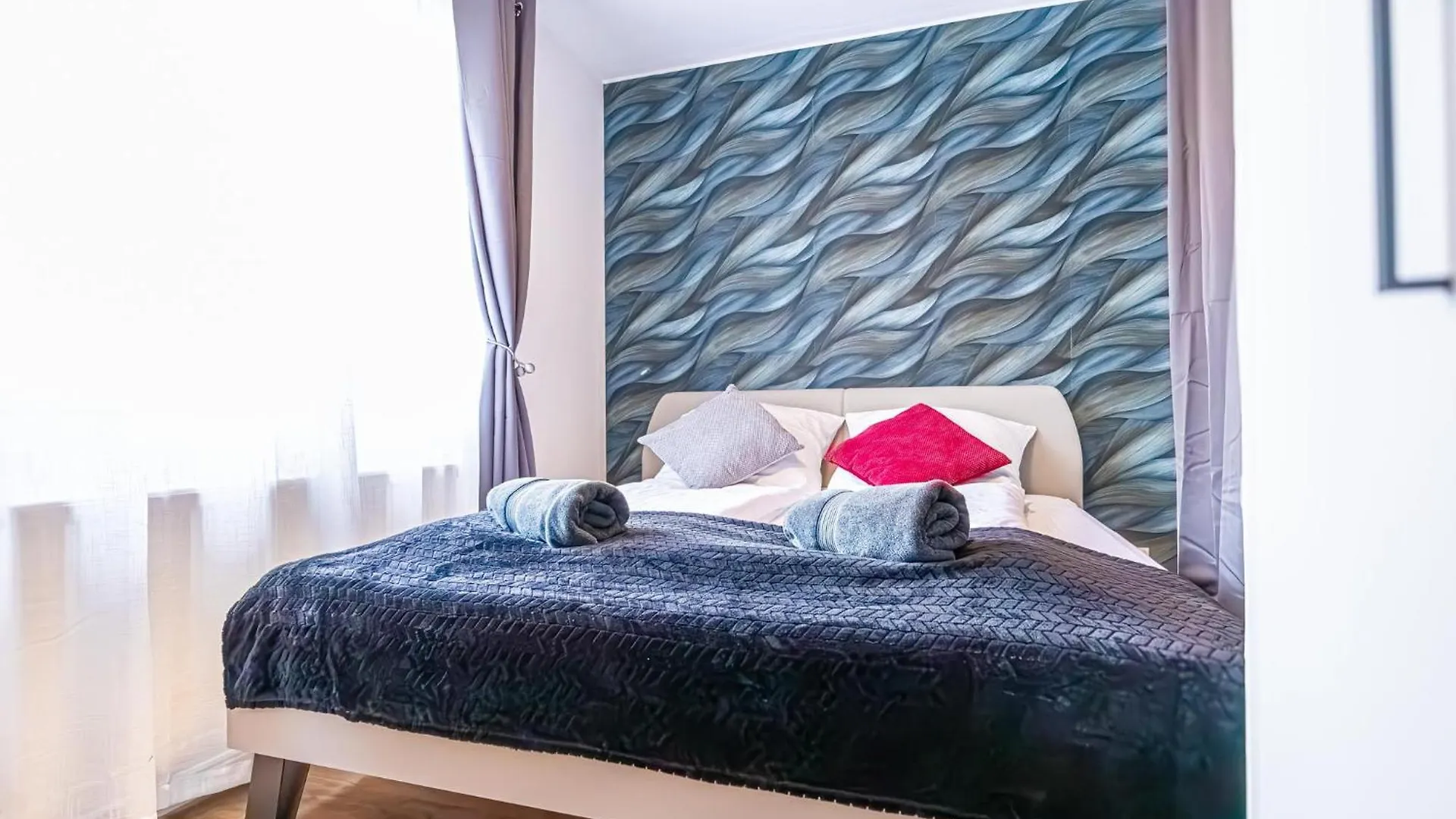 Charming 1Br And 1Lr Apt Modern Design Donaustadt Wiedeń Apartament